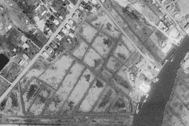 Island-Field-1997-BW middens and drainage